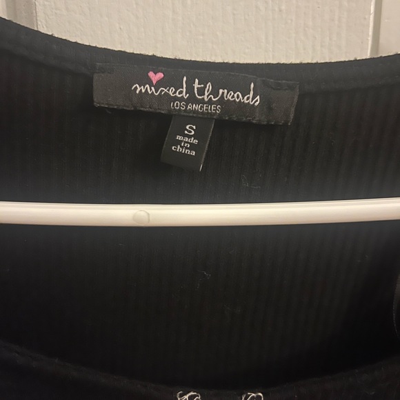 Black Crop Top - Picture 2 of 4